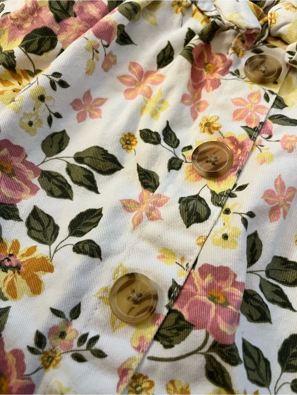 Little Lass Floral Overall Dress